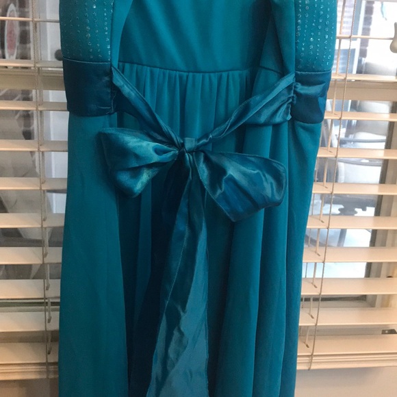 Turquoise blue dress - Picture 3 of 4